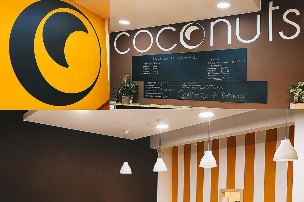 Sede di Falconara della pizzeria Coconuts gluten free.